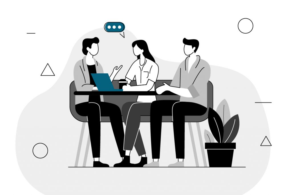 Wimmelbild für Kundengespräche